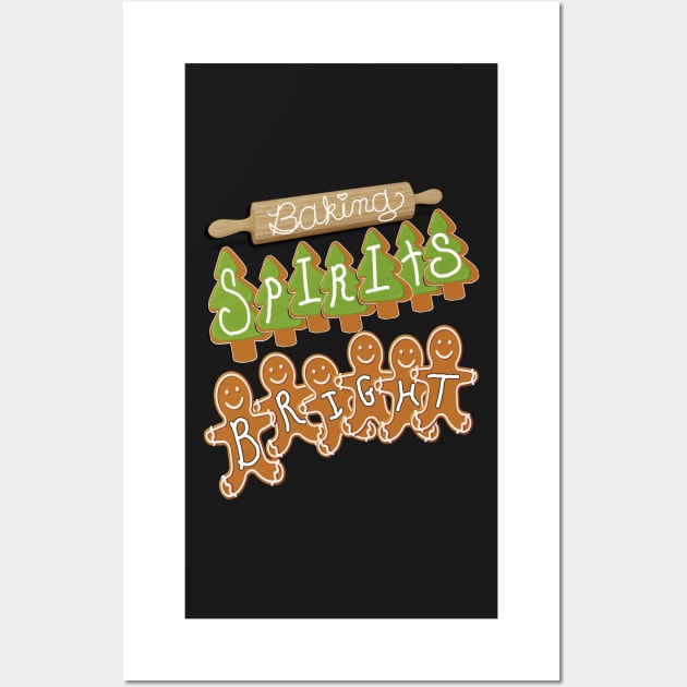 Baking Spirits Bright Matching Family Christmas Cookie Wall Art by tamdevo1